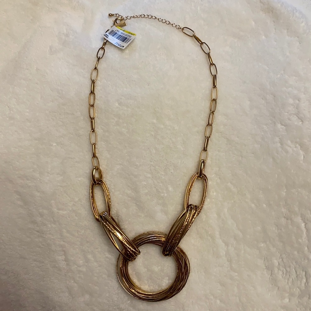 INC International Concepts Gold Statement Necklace
